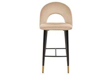 Barstol Falton set om 2 Beige-Svart-Guld - Beige-Svart-Guld - Möbler - Stolar & fåtöljer - Barstol & barpall