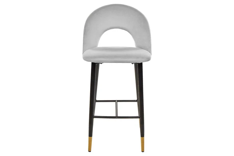 Barstol Falton set om 2 Grå-Svart-Guld - Grå-Svart-Guld - Möbler - Stolar & fåtöljer - Barstol & barpall