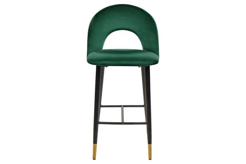 Barstol Falton set om 2 Grön-Svart-Guld - Grön-Svart-Guld - Möbler - Stolar & fåtöljer - Barstol & barpall