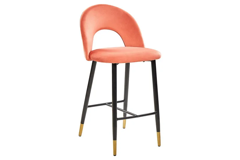 Barstol Falton set om 2 Röd-Svart-Guld - Röd-Svart-Guld - Möbler - Stolar & fåtöljer - Barstol & barpall