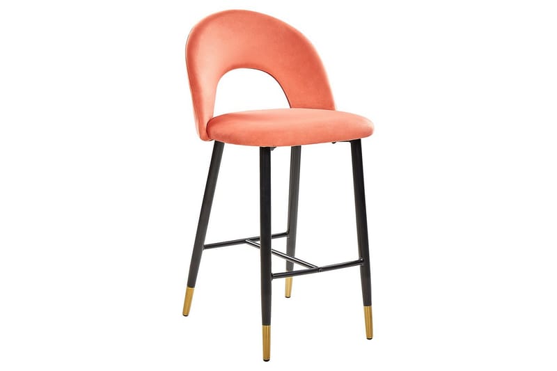 Barstol Falton set om 2 Röd-Svart-Guld - Röd-Svart-Guld - Möbler - Stolar & fåtöljer - Barstol & barpall