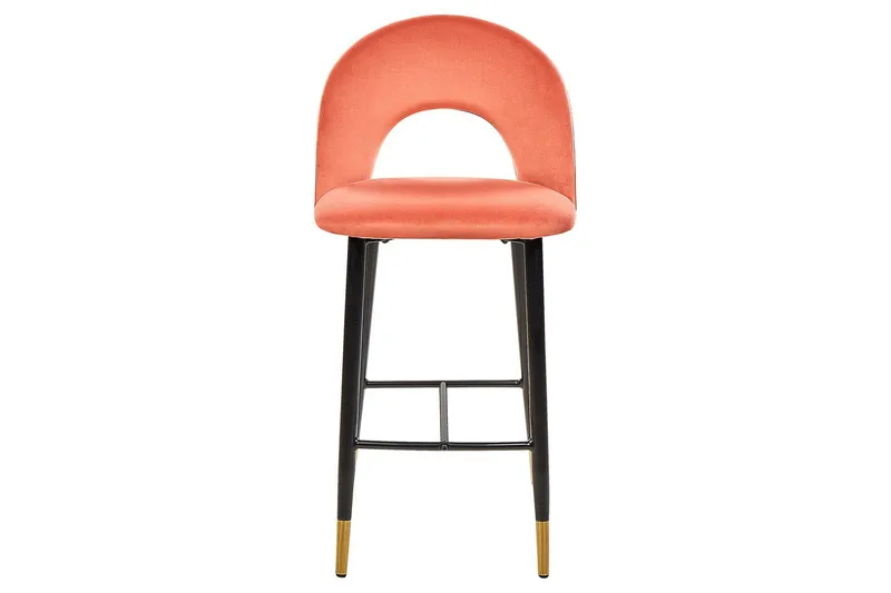 Barstol Falton set om 2 Röd-Svart-Guld - Röd-Svart-Guld - Möbler - Stolar & fåtöljer - Barstol & barpall