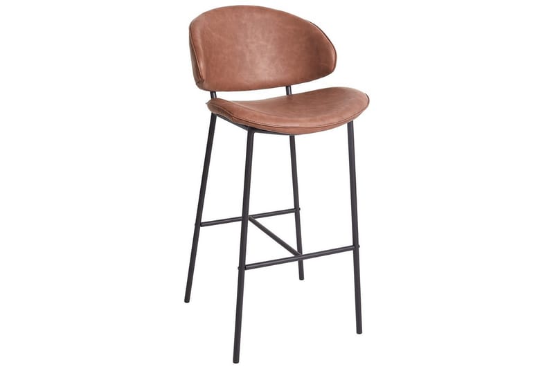 Barstol Kiana set om 2 Brun-Svart - Brun-Svart - Möbler - Stolar & fåtöljer - Barstol & barpall