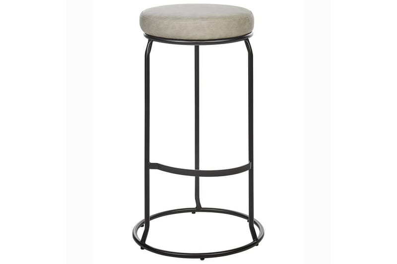 Barstol Milroy set om 2 Grå-Svart - Grå-Svart - Möbler - Stolar & fåtöljer - Barstol & barpall