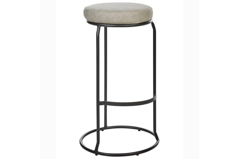 Barstol Milroy set om 2 Grå-Svart - Grå-Svart - Möbler - Stolar & fåtöljer - Barstol & barpall