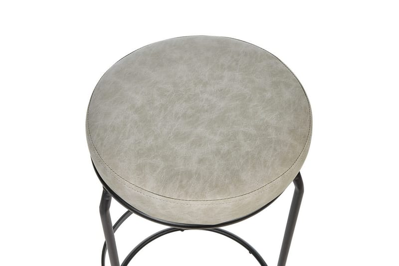 Barstol Milroy set om 2 Grå-Svart - Grå-Svart - Möbler - Stolar & fåtöljer - Barstol & barpall