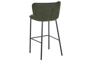 Barstol Mina set om 2 Grön-Svart - Grön-Svart - Möbler - Stolar & fåtöljer - Barstol & barpall