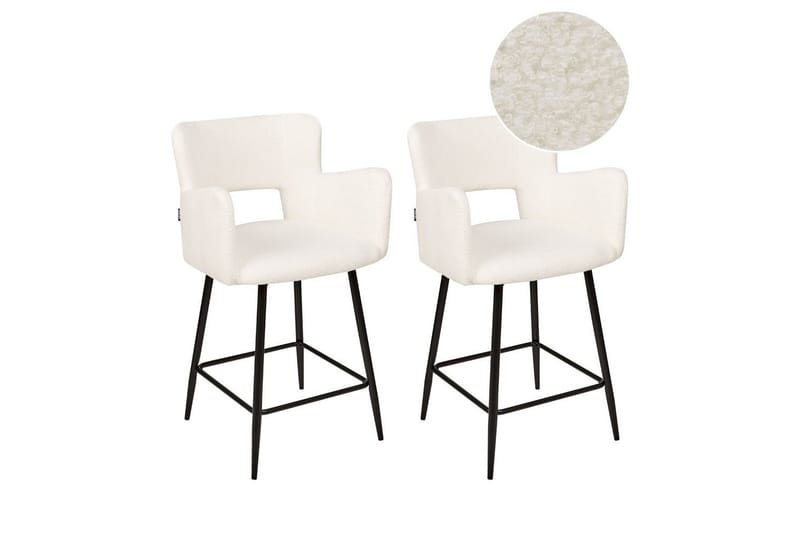 Barstol Sanilac set om 2 Bouclé - Möbler - Stolar & fåtöljer - Barstol & barpall