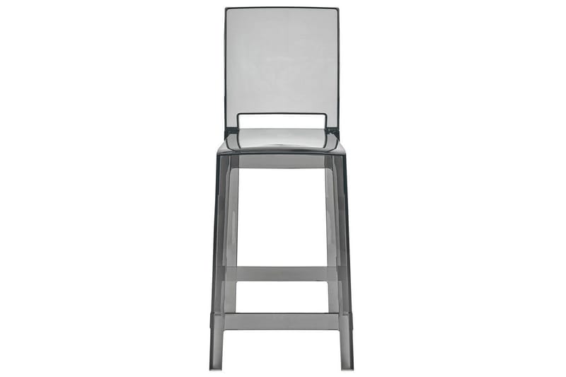 Barstol Wellington set om 2 Transparent-Svart - Transparent-Svart - Möbler - Stolar & fåtöljer - Barstol & barpall