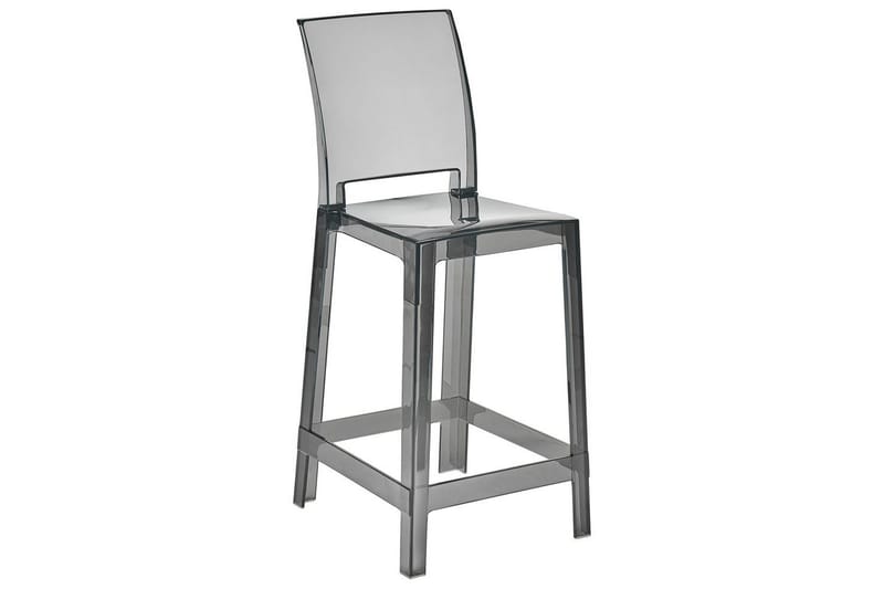 Barstol Wellington set om 2 Transparent-Svart - Transparent-Svart - Möbler - Stolar & fåtöljer - Barstol & barpall