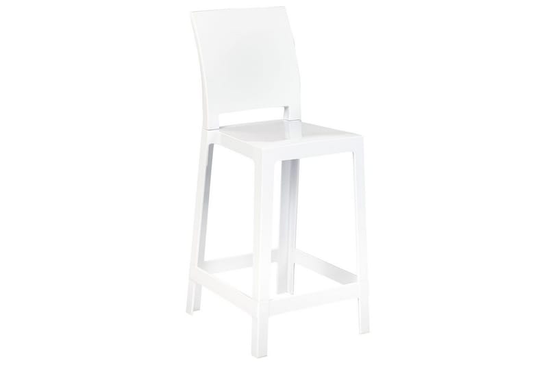 Barstol Wellington set om 2 Vit - Vit - Möbler - Stolar & fåtöljer - Barstol & barpall