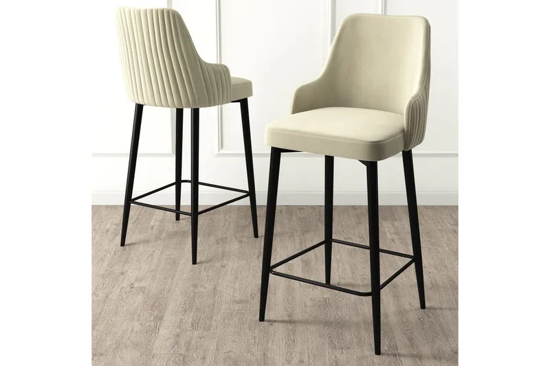 Barstol Ydra Grädde / Svart - Grädde / Svart - Möbler - Stolar & fåtöljer - Barstol & barpall