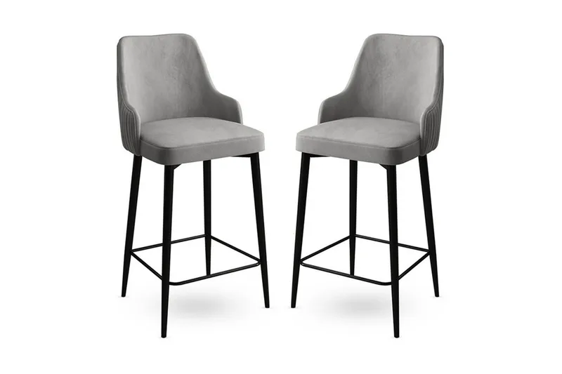 Barstol Ydra Grå / Svart, Grå / Svart