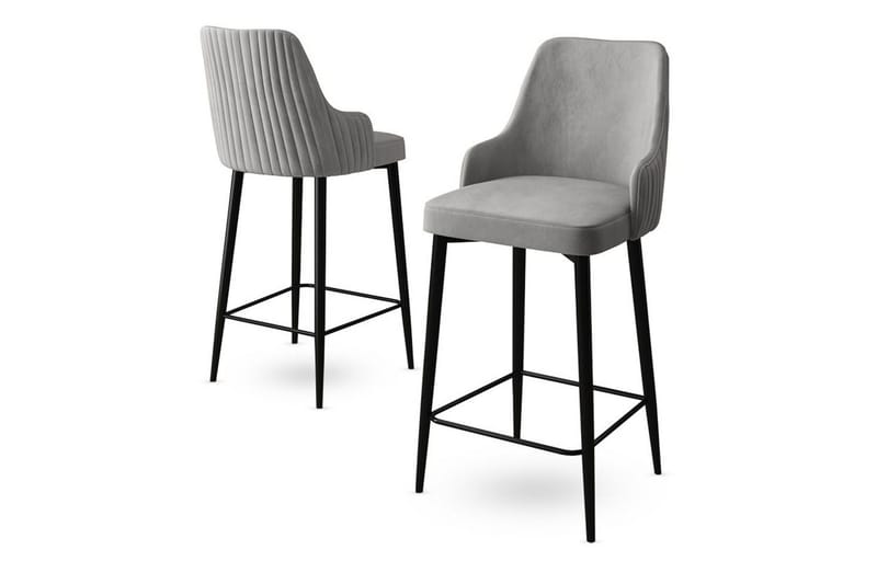 Barstol Ydra Grå / Svart - Grå / Svart - Möbler - Stolar & fåtöljer - Barstol & barpall