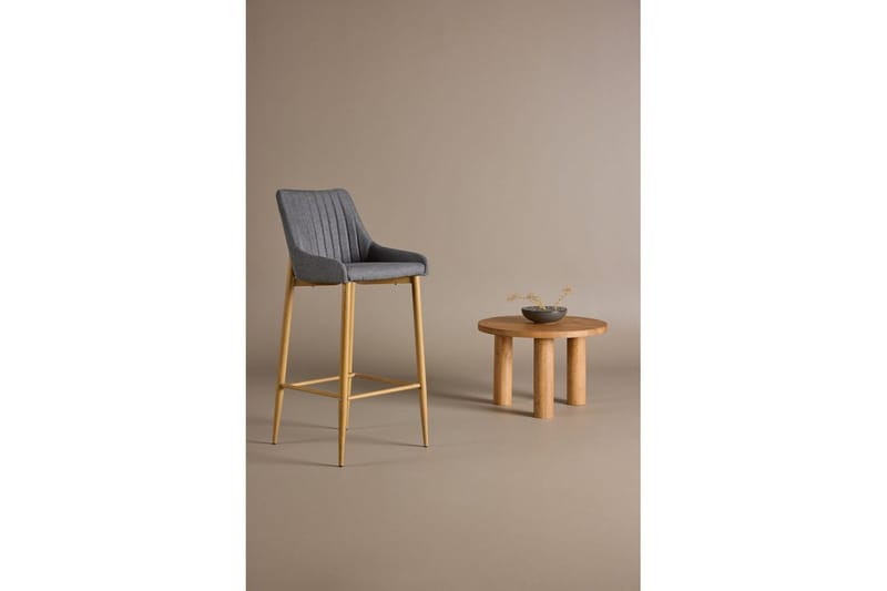 Barstol Plaza - Natur/Mörkgrå - Möbler - Stolar & fåtöljer - Barstol & barpall
