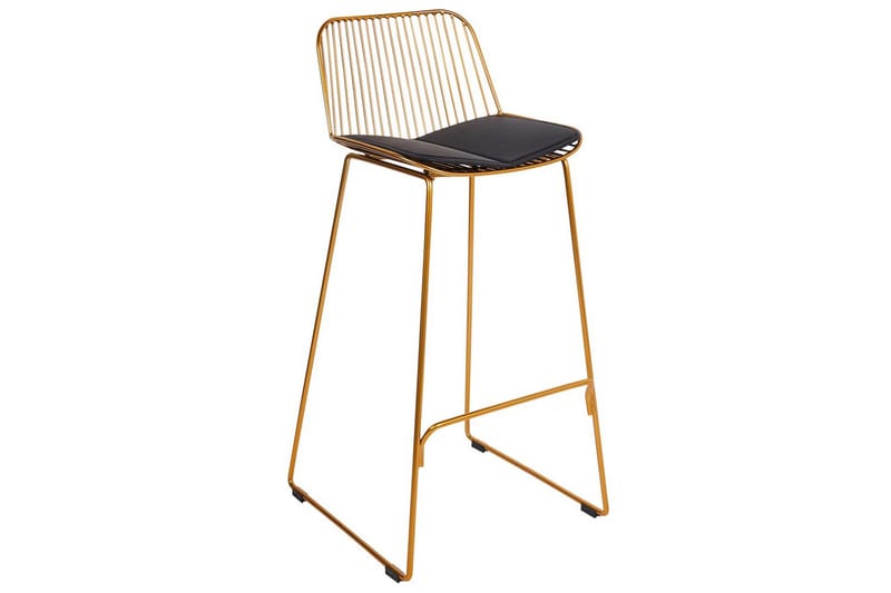 Barstol Pensacola set om 2 Guld-Svart - Guld-Svart - Möbler - Stolar & fåtöljer - Barstol & barpall
