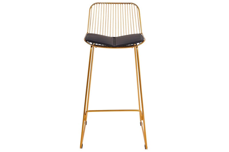 Barstol Pensacola set om 2 Guld-Svart - Guld-Svart - Möbler - Stolar & fåtöljer - Barstol & barpall