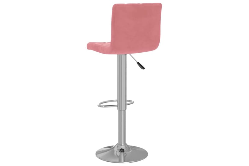 Barstolar 2 st rosa sammet - Rosa - Möbler - Stolar & fåtöljer - Barstol & barpall