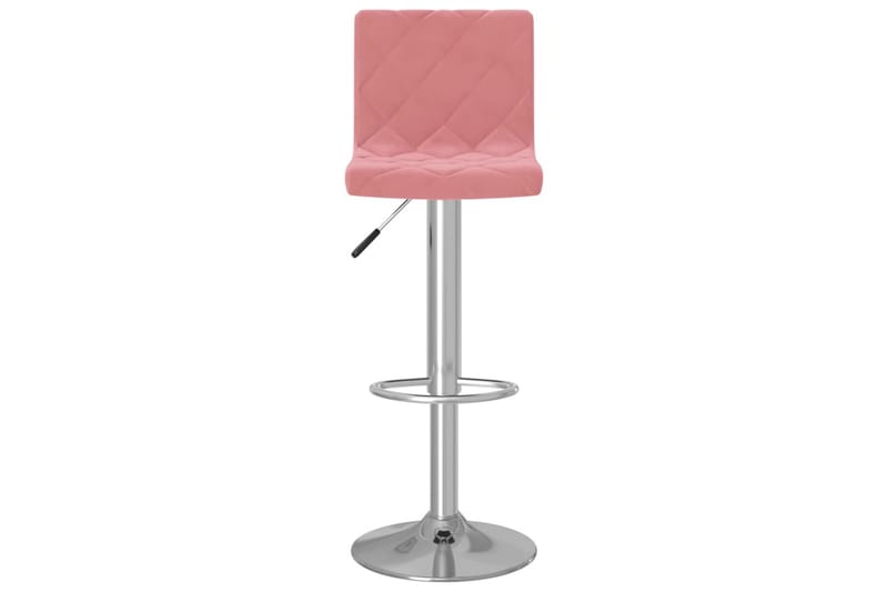 Barstolar 2 st rosa sammet - Rosa - Möbler - Stolar & fåtöljer - Barstol & barpall