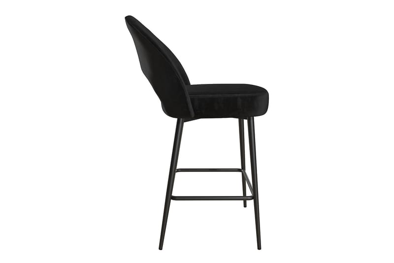 Alexi Barstol Sammet/Svart - CosmoLiving - Möbler - Stolar & fåtöljer - Barstol & barpall