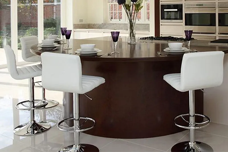 Aura Barstol - Vit/Krom - Möbler - Stolar & fåtöljer - Barstol & barpall