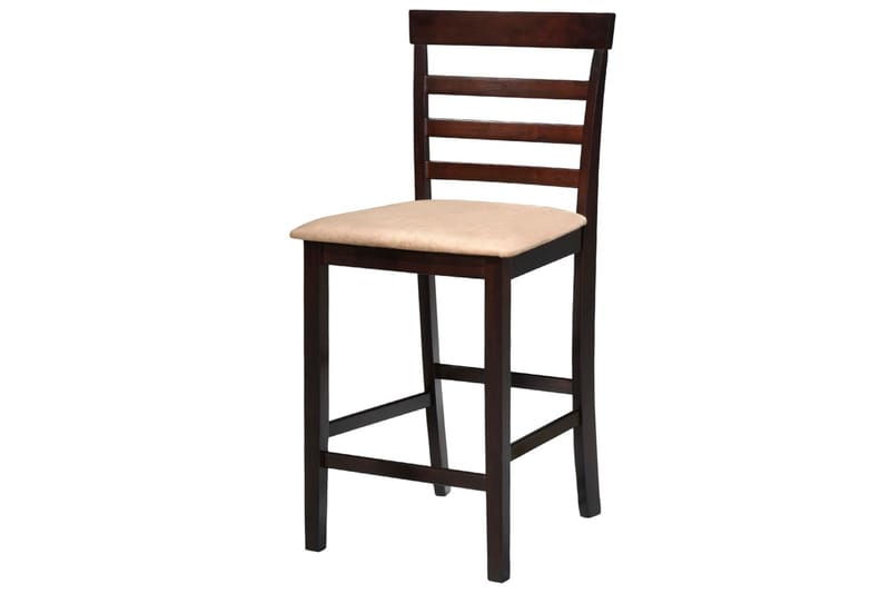 Barbord i trä med 4 barstolar brun - Brun - Möbler - Stolar & fåtöljer - Barstol & barpall