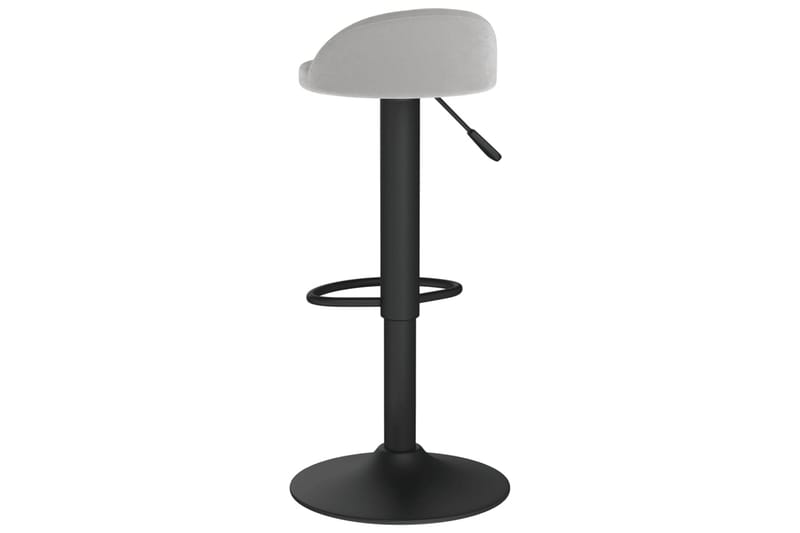 Barstol ljusgrå sammet - Grå - Möbler - Stolar & fåtöljer - Barstol & barpall