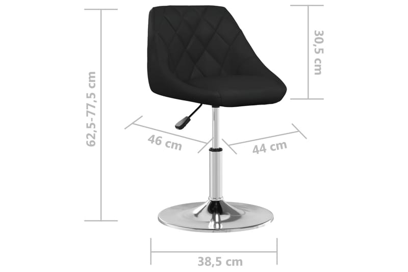 Barstol svart konstläder - Svart - Möbler - Stolar & fåtöljer - Barstol & barpall