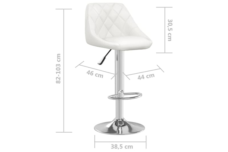 Barstol vit konstläder - Vit - Möbler - Stolar & fåtöljer - Barstol & barpall