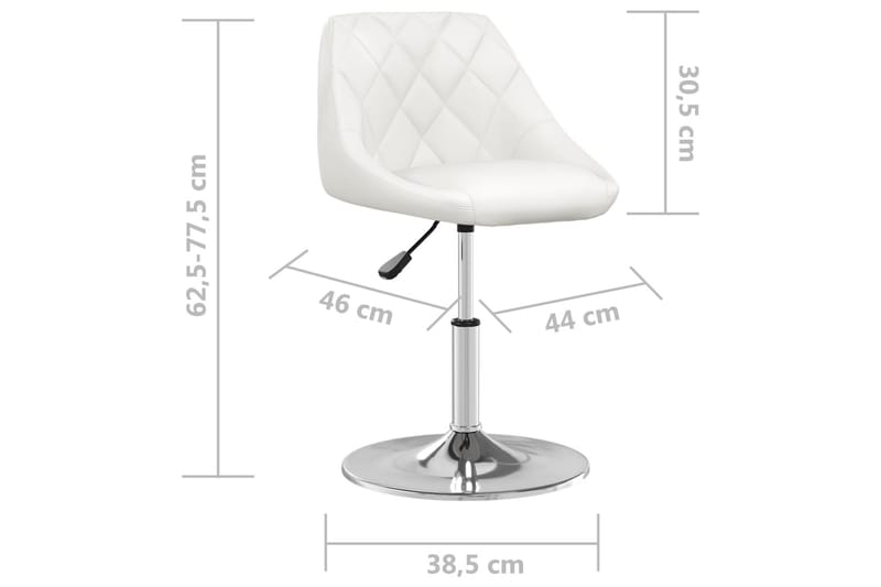Barstol vit konstläder - Vit - Möbler - Stolar & fåtöljer - Barstol & barpall