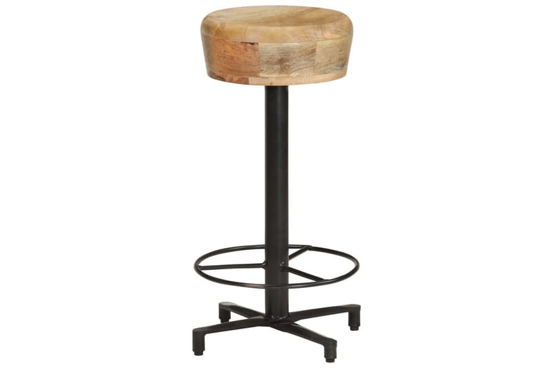 Barstolar 2 st 66 cm massivt mangoträ - Brun - Möbler - Stolar & fåtöljer - Barstol & barpall