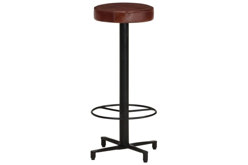 Barstolar 2 st 76 cm äkta läder - Brun - Möbler - Stolar & fåtöljer - Barstol & barpall