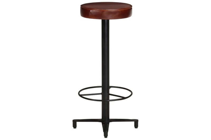 Barstolar 2 st 76 cm äkta läder - Brun - Möbler - Stolar & fåtöljer - Barstol & barpall