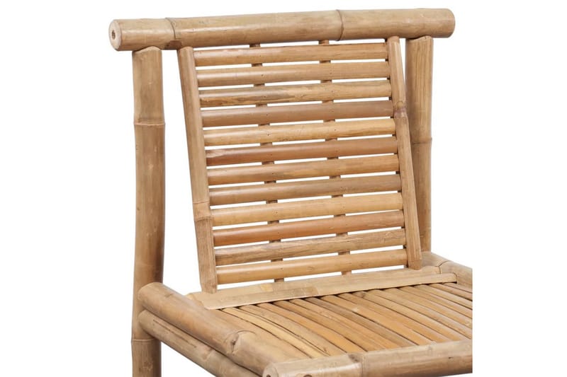 Barstolar 2 st bambu - Brun - Möbler - Stolar & fåtöljer - Barstol & barpall