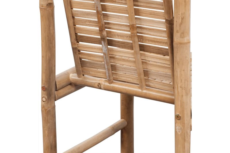 Barstolar 2 st bambu - Brun - Möbler - Stolar & fåtöljer - Barstol & barpall