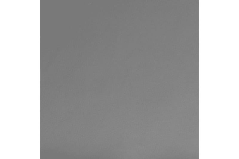 Barstolar 2 st grå konstläder - Grå - Barstol & barpall