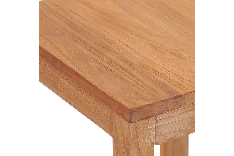 Barstolar 2 st massiv teak - Brun - Möbler - Stolar & fåtöljer - Barstol & barpall