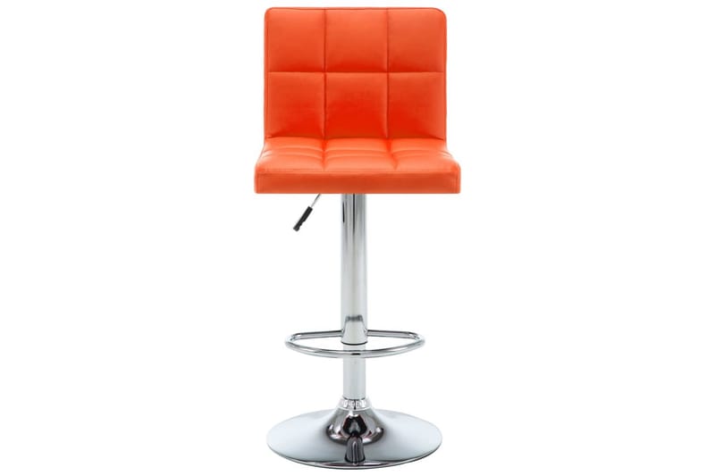Barstolar 2 st orange konstläder - Orange - Möbler - Stolar & fåtöljer - Barstol & barpall