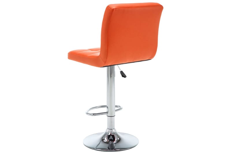 Barstolar 2 st orange konstläder - Orange - Möbler - Stolar & fåtöljer - Barstol & barpall