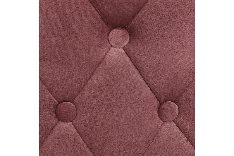Barstolar 2 st rosa sammet - Rosa - Möbler - Stolar & fåtöljer - Barstol & barpall