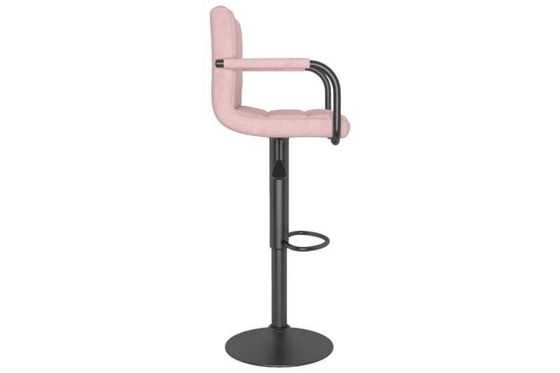 Barstolar 2 st rosa sammet - Rosa - Möbler - Stolar & fåtöljer - Barstol & barpall