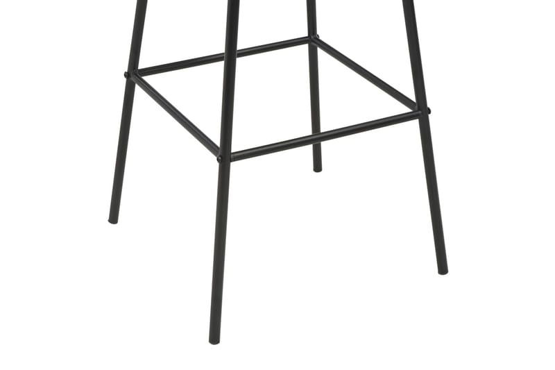 Barstolar 2 st svart massiv furu och stål - Svart - Möbler - Stolar & fåtöljer - Barstol & barpall
