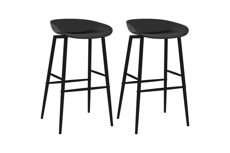 Barstolar 2 st svart - Svart - Möbler - Stolar & fåtöljer - Barstol & barpall