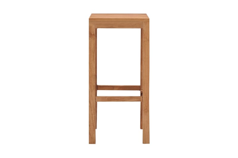 Barstolar 4 st massiv teak - Brun - Möbler - Stolar & fåtöljer - Barstol & barpall
