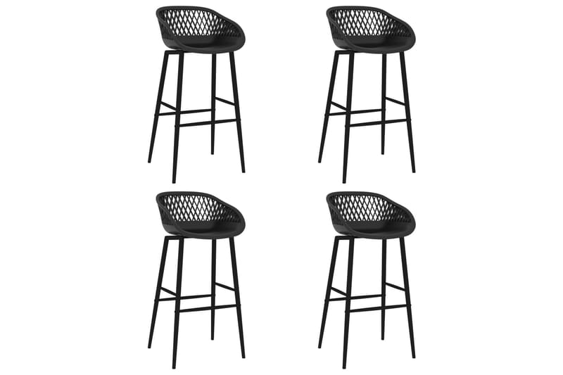 Barstolar 4 st svart - Svart - Möbler - Stolar & fåtöljer - Barstol & barpall
