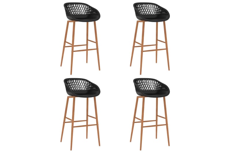 Barstolar 4 st svart - Svart - Möbler - Stolar & fåtöljer - Barstol & barpall