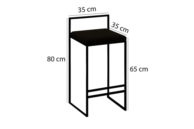 Bitanya Barstol - Mörkgrå - Möbler - Stolar & fåtöljer - Barstol & barpall