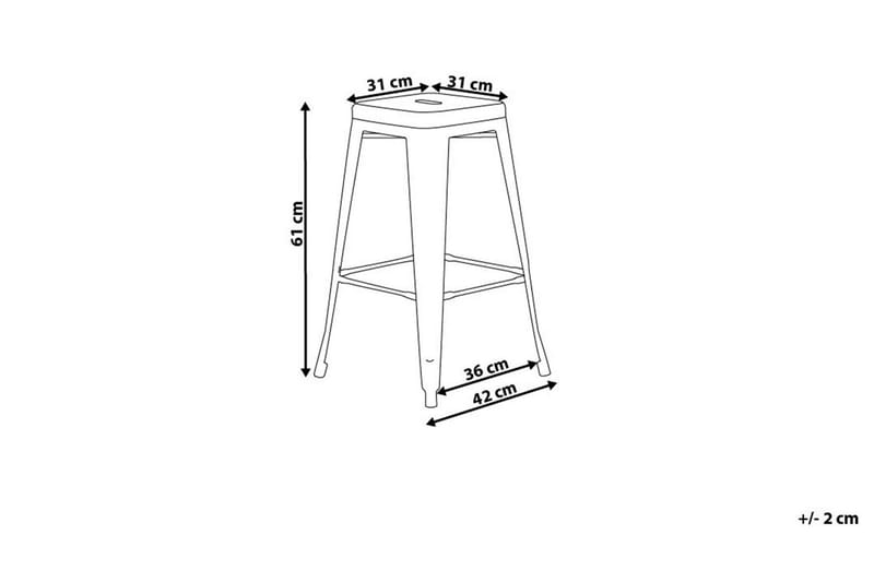 Cabrillo Barstol 42 cm - Röd - Möbler - Stolar & fåtöljer - Barstol & barpall
