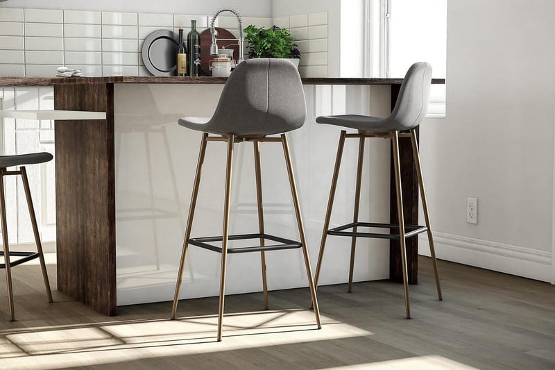 Copley Barstol Mörklinnegrå - Dorel Home - Möbler - Stolar & fåtöljer - Barstol & barpall