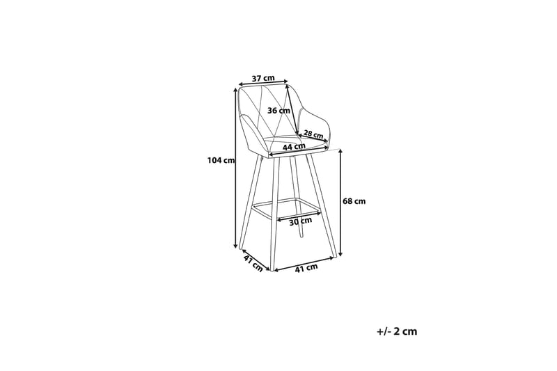 Darien Barstol 41 cm - Grå - Möbler - Stolar & fåtöljer - Barstol & barpall